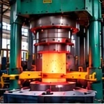 Ingot pressing to ring preform